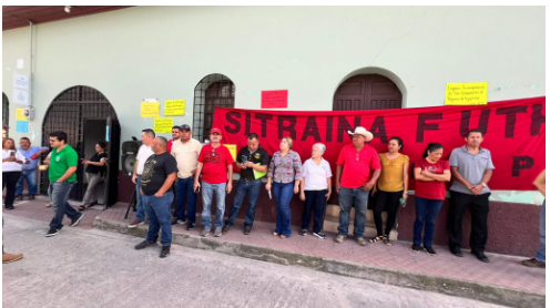 Protesta en el INA