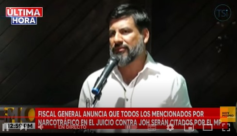 Investigación del MP a mencionados en juicio contra JOH