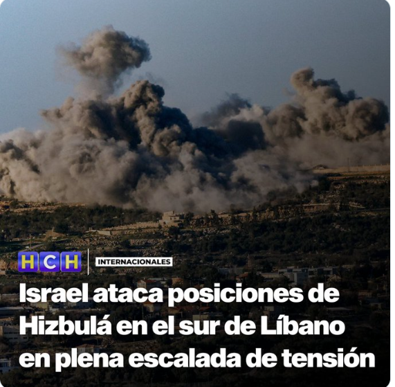Israel ataca posiciones de Hizbulá en el sur de Libano