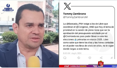 Presupuesto solicitado por el CNE