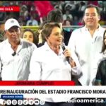 Inauguración de la cancha hídrica del Estado Francisco Morazán, en San Pedro Sula.