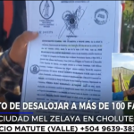 Desalojos en Ciudad Mel Zelaya, Choluteca