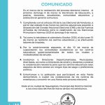 Comunicado de la secretaria de Educación