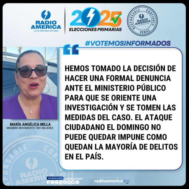 Integrantes del Movimiento 100 + Mujeres