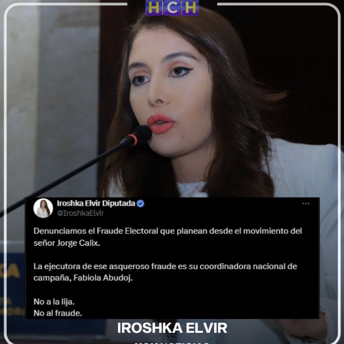 Diputada del Partido Liberal Iroshka Elvir denuncia.