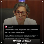 Mensaje de la dirigente liberal Maribel Espinoza