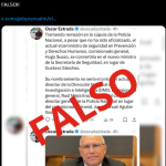 Ministro de Seguridad, Gustavo Sánchez