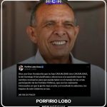 Ex presidente de la República, Porfirio Lobo, reaccionó en su cuenta de X